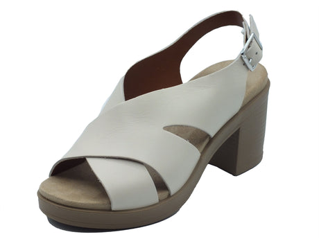 Igi&Co Igi&Co Sandali tacco alto Donna 1171533 Vit. Samos Panna pelle bianco Samos Panna