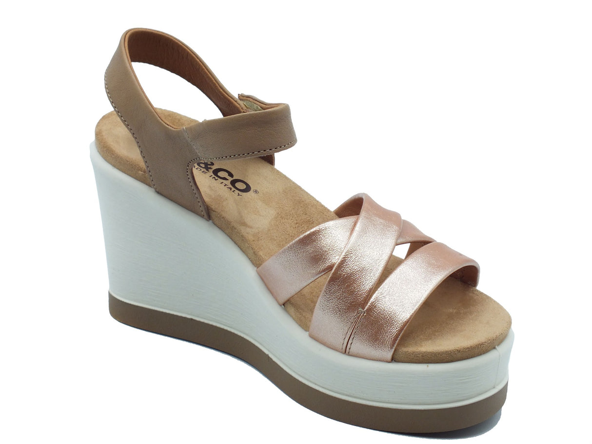 Igi&Co Igi&Co Sandali zeppa alta Donna 1173111 Capr. Corda pelle marrone Corda