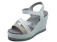 Igi&Co Igi&Co Sandali zeppa alta Donna 1173133 Nappa Bianco Argento pelle bianco Bianco Argento