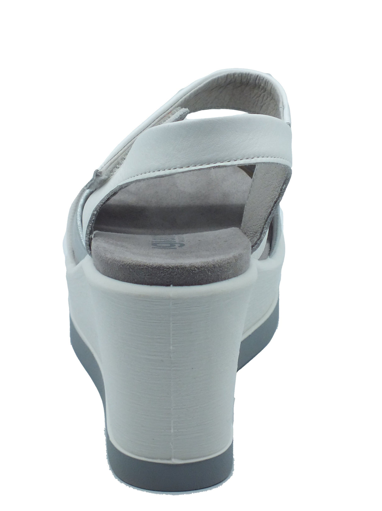 Igi&Co Igi&Co Sandali zeppa alta Donna 1173133 Nappa Bianco Argento pelle bianco Bianco Argento