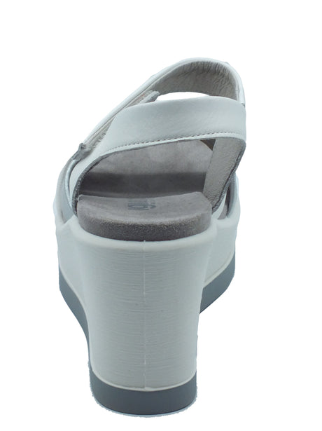 Igi&Co Igi&Co Sandali zeppa alta Donna 1173133 Nappa Bianco Argento pelle bianco Bianco Argento