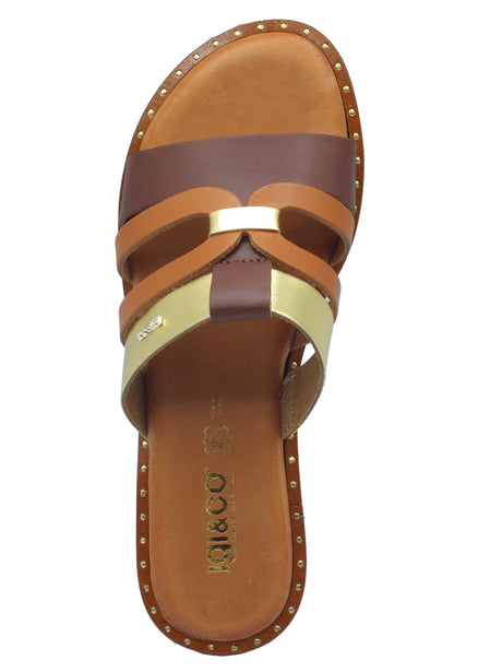 Igi&Co Igi&Co Sandali tacco basso Donna 1183511 Vit. T.Moro Oro pelle marrone Testa di Moro Oro