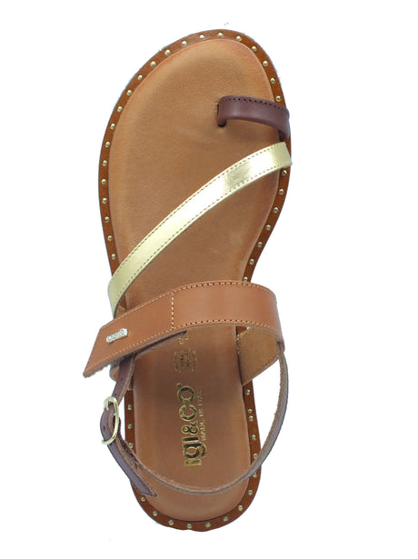 Igi&Co Igi&Co Infradito con tacco Donna 1183811 Vit. Cuoio Oro pelle marrone Cuoio Oro