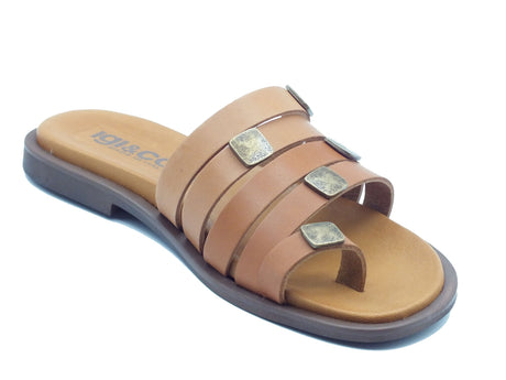 Igi&Co Igi&Co Sandali zeppa bassa Donna 1184522 Vitello Cuoio pelle marrone Cuoio