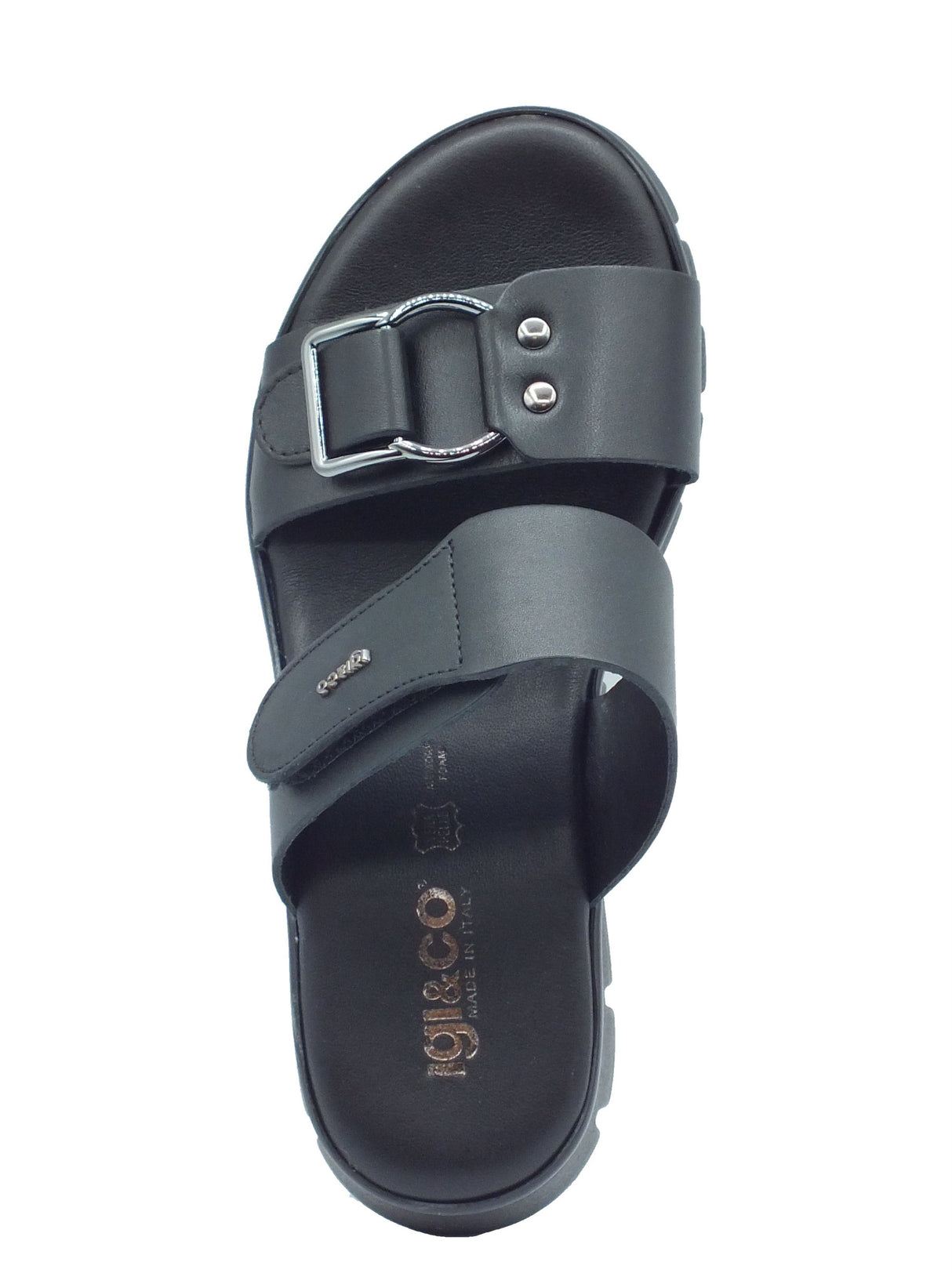 Igi&Co Igi&Co Sandali zeppa alta Donna 1189400 Vitello Nero pelle nero Nero