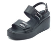 Igi&Co Igi&Co Sandali zeppa alta Donna 1190600 Vitello Nero pelle nero Nero