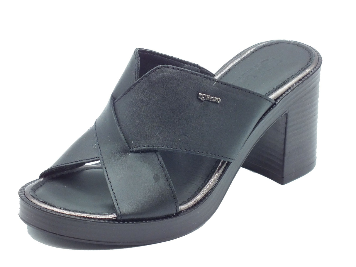 Igi&Co Igi&Co Sandali tacco alto Donna 1194200 Vitello Nero pelle nero Nero