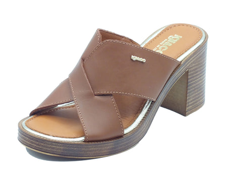 Igi&Co Igi&Co Sandali tacco alto Donna 1194211 Vitello Cuoio pelle marrone Cuoio