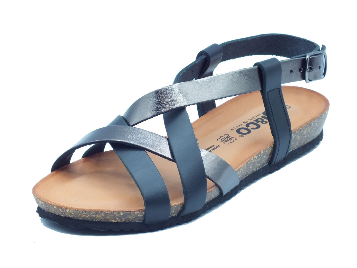 Igi&Co Igi&Co Sandali zeppa bassa Donna 1195400 Vit. Nero Antracite pelle nero Nero Antracite