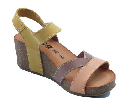 Igi&Co Igi&Co Sandali zeppa alta Donna 1199233 Nabuk Phard pelle multicolore Phard
