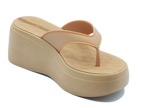Ipanema Ipanema Infradito zeppa alta Donna 83787 Solaris Fem Beige Brown gomma beige Beige Brown