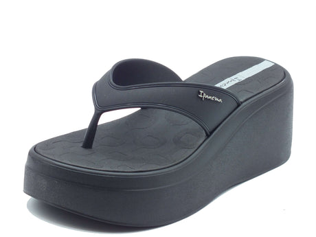 Ipanema Ipanema Infradito zeppa alta Donna 83787 Solaris Fem Black Grey gomma nero Black Grey