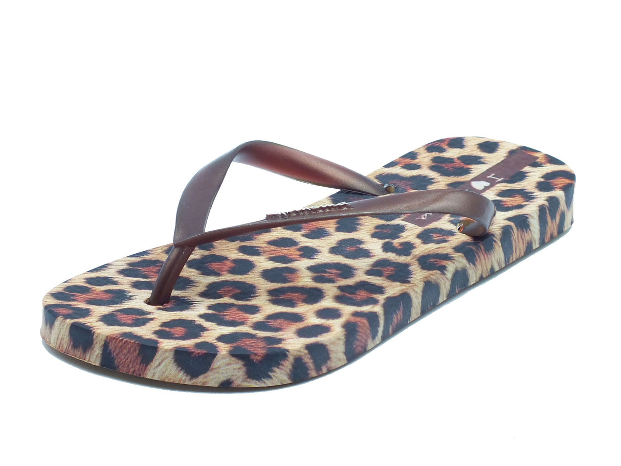 Ipanema Ipanema Infradito zeppa bassa Donna 83846 Animal Print Fem Beige Brown gomma marrone Beige Brown