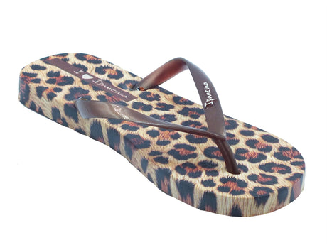 Ipanema Ipanema Infradito zeppa bassa Donna 83846 Animal Print Fem Beige Brown gomma marrone Beige Brown
