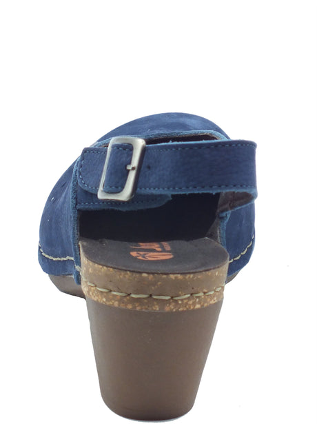 Jungla Jungla Sandali tacco alto Donna 7694 Batan Jeans Pop Camila pelle blu Batan Jeans