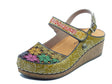 Laura Vita Laura Vita Sandali zeppa alta Donna 0004133 Facscineo Vert pelle verde Vert
