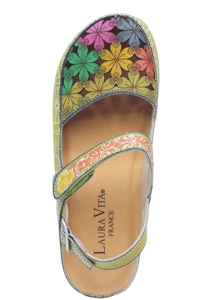 Laura Vita Laura Vita Sandali zeppa alta Donna 0004133 Facscineo Vert pelle verde Vert