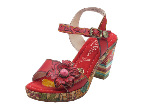 Laura Vita Laura Vita Sandali tacco alto Donna 0007684 Nellao Rouge pelle rosso Rouge