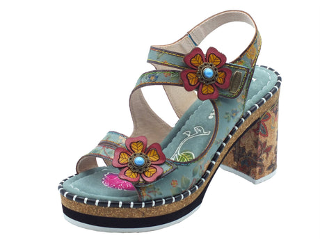 Laura Vita Laura Vita Sandali tacco alto Donna 0007790 Naomio Gris pelle verde Gris