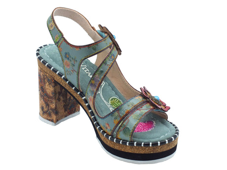 Laura Vita Laura Vita Sandali tacco alto Donna 0007790 Naomio Gris pelle verde Gris