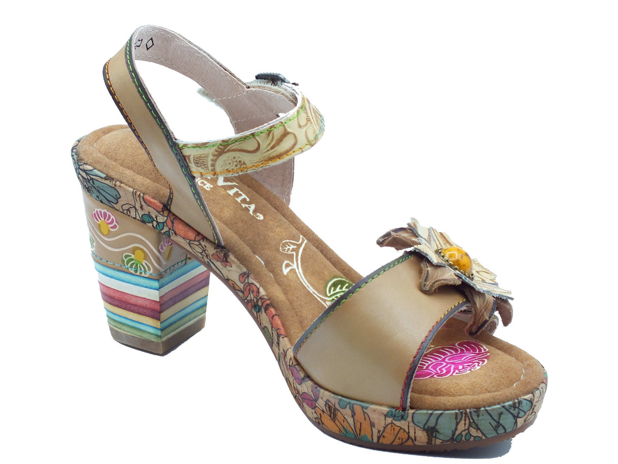 Laura Vita Laura Vita Sandali tacco alto Donna 0007684 Nellao Beige pelle beige Nellao Beige