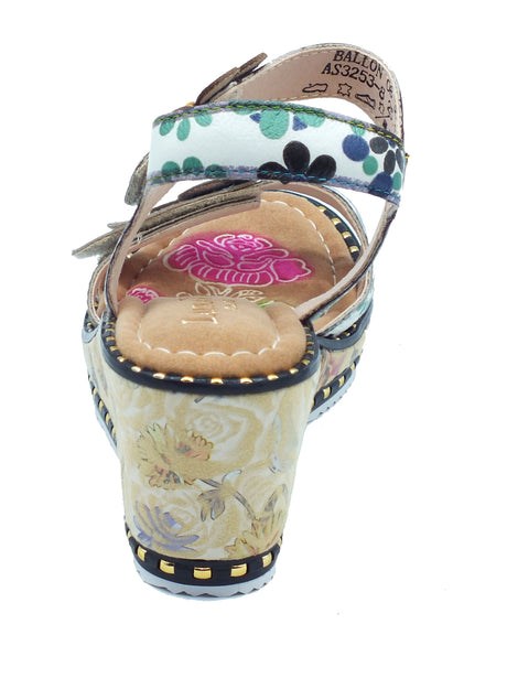 Laura Vita Laura Vita Sandali zeppa alta Donna 0007761 Ballon Beige pelle beige Ballon Beige