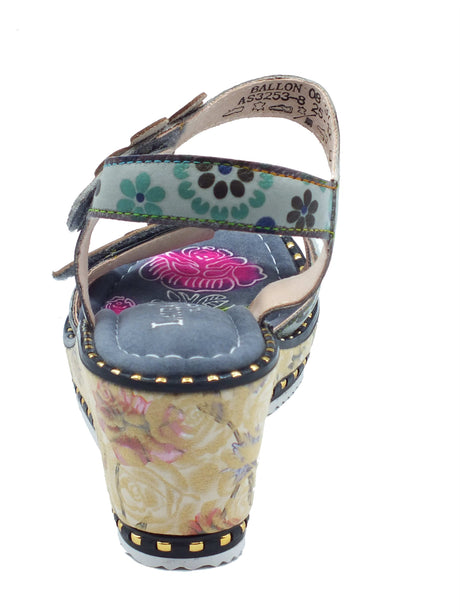 Laura Vita Laura Vita Sandali zeppa alta Donna 0007761 Ballon Gris pelle grigio Gris