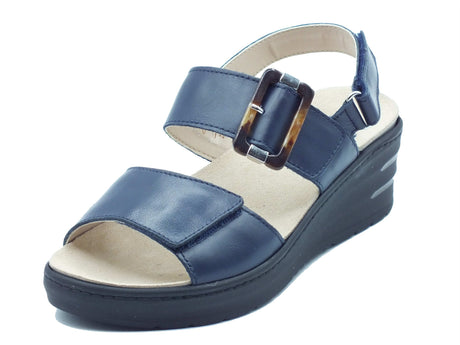 Melluso Melluso Sandali zeppa alta Donna 019227Q Navy pelle blu Navy