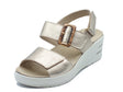 Melluso Melluso Sandali zeppa alta Donna 019227Q Platino pelle oro Platino