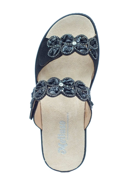 Melluso Melluso Sandali zeppa alta Donna 019268 Nero pelle nero Nero