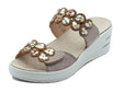 Melluso Melluso Sandali zeppa alta Donna 019268 Taupe pelle marrone Taupe