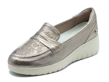 Melluso Melluso Mocassini Donna K55479 Alba pelle oro Alba