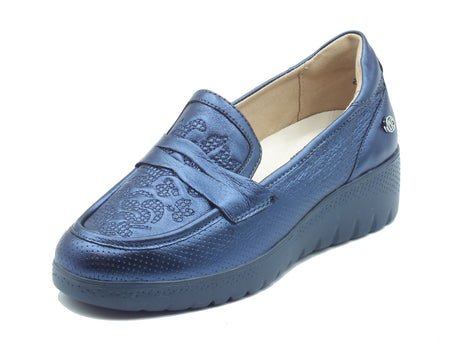 Melluso Melluso Sneakers confort Donna K55479 Blu pelle blu Blu