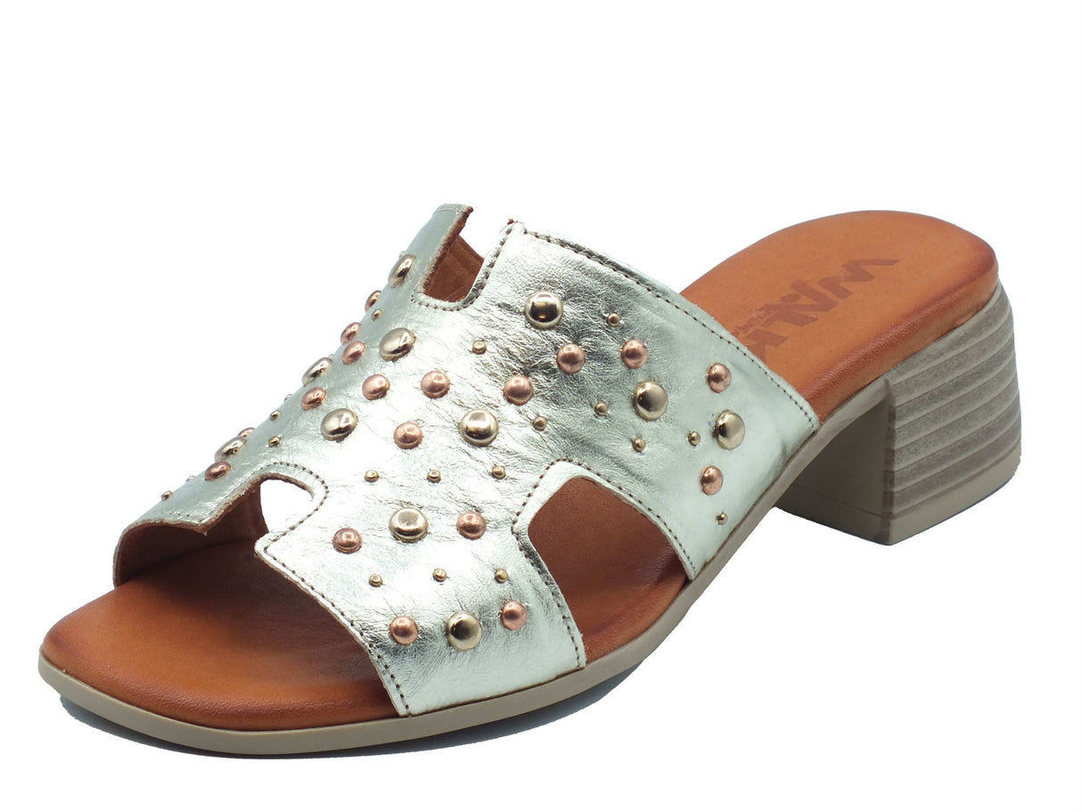 Melluso Melluso Sandali tacco alto Donna K56076Q Light Gold pelle oro Light Gold