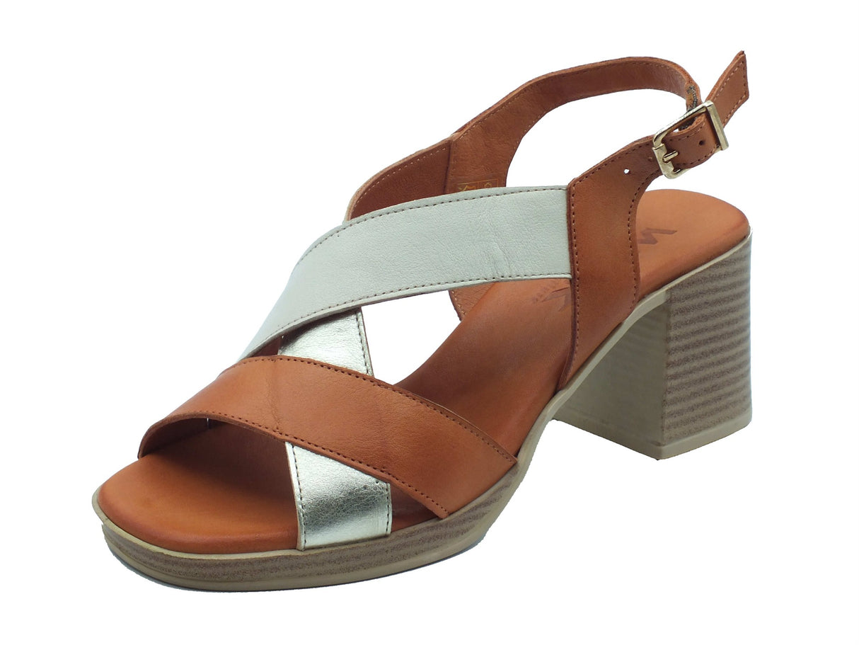 Melluso Melluso Sandali tacco alto Donna K56143 Coconut pelle marrone marrone