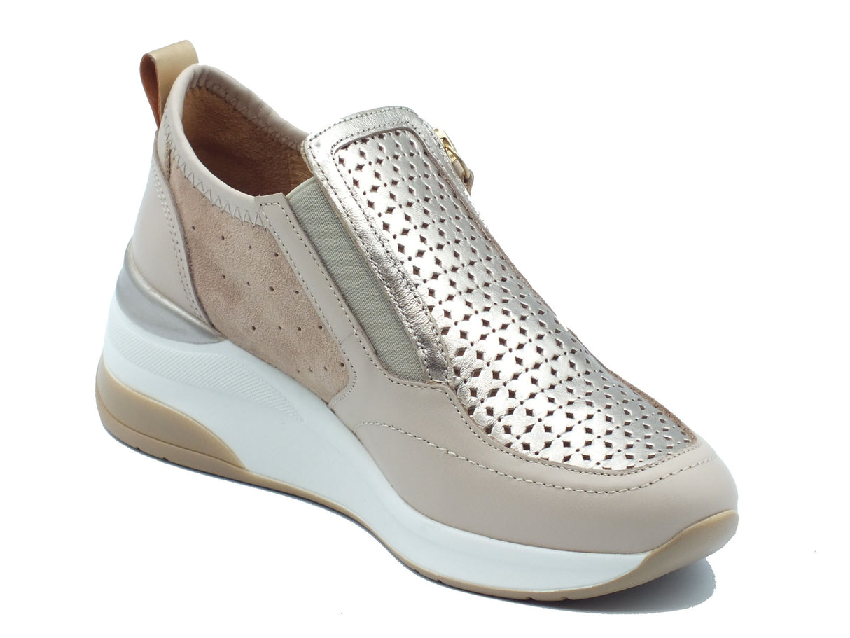 Melluso Melluso Sneakers confort Donna K56233 Bone pelle beige Bone