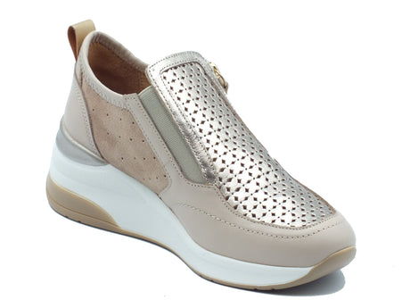 Melluso Melluso Sneakers confort Donna K56233 Bone pelle beige Bone