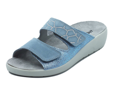 Melluso Melluso Ciabatte Donna Q602238Q Jeans pelle blu Jeans