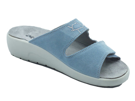 Melluso Melluso Ciabatte Donna Q602238Q Jeans pelle blu Jeans