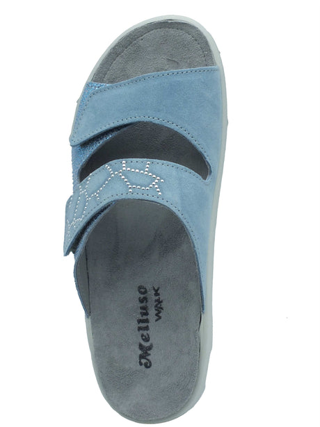 Melluso Melluso Ciabatte Donna Q602238Q Jeans pelle blu Jeans