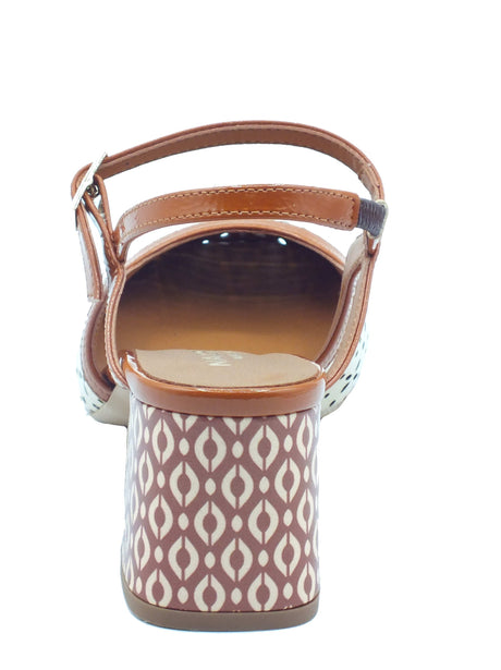 Nacrèe Nacrèe Sandali tacco basso Donna 2391M022 Napl Crem Cuoio pelle marrone Cuoio