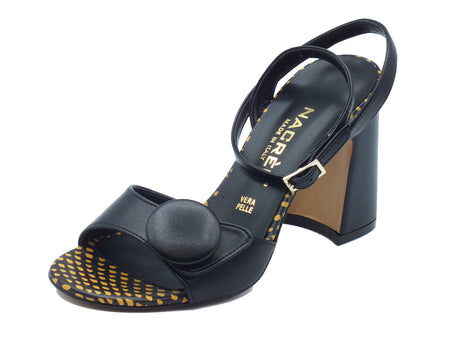 Nacrèe Nacrèe Sandali tacco alto Donna 6293F056 Cap Nero pelle nero Nero