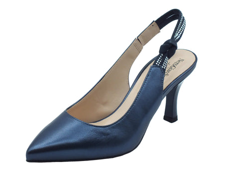 Nero Giardini Nero Giardini Decoltè con tacco Donna E218342DE Laminato Oceano pelle blu Oceano