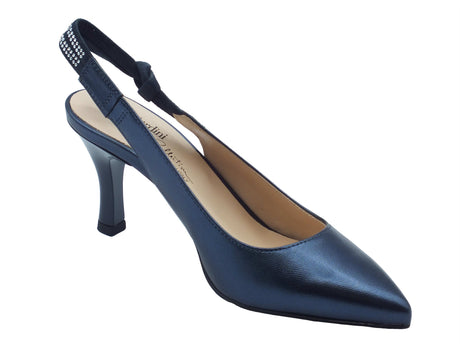Nero Giardini Nero Giardini Decoltè con tacco Donna E218342DE Laminato Oceano pelle blu Oceano