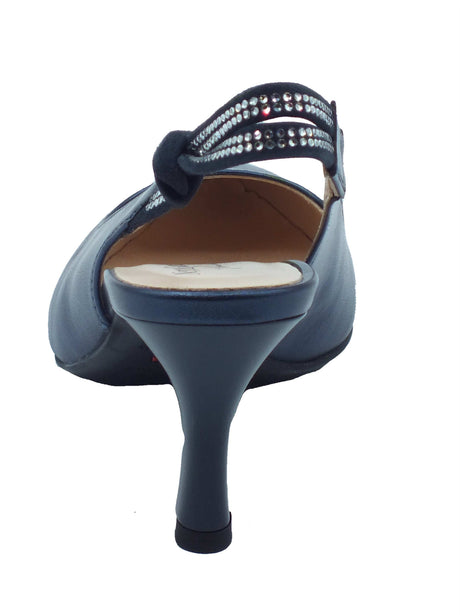 Nero Giardini Nero Giardini Decoltè con tacco Donna E218342DE Laminato Oceano pelle blu Oceano