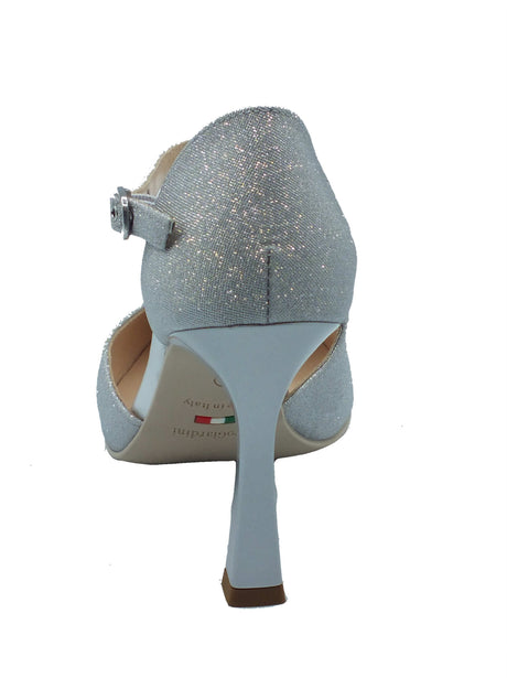 Nero Giardini Nero Giardini Decoltè con tacco Donna E512221DE Microglitter Argento pelle argento Argento