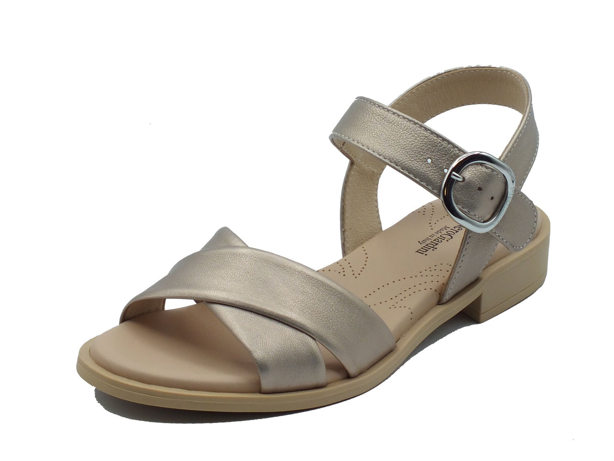Nero Giardini Nero Giardini Sandali tacco basso Donna E513401D Etoile Col. Saturn pelle beige Saturn