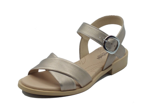 Nero Giardini Nero Giardini Sandali tacco basso Donna E513401D Etoile Col. Saturn pelle beige Saturn