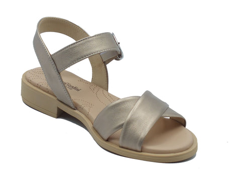 Nero Giardini Nero Giardini Sandali tacco basso Donna E513401D Etoile Col. Saturn pelle beige Saturn