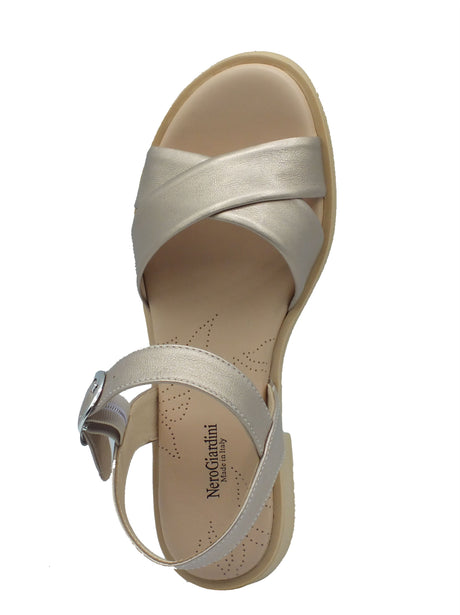 Nero Giardini Nero Giardini Sandali tacco basso Donna E513401D Etoile Col. Saturn pelle beige Saturn